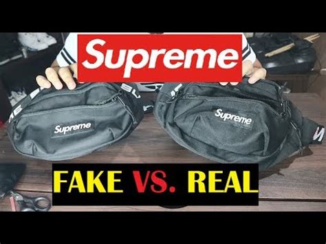 how to spot fake supreme waist bag red ss18|HOW TO SPOT SUPREME WAIST BAG SS18 FAKE vs. REAL .